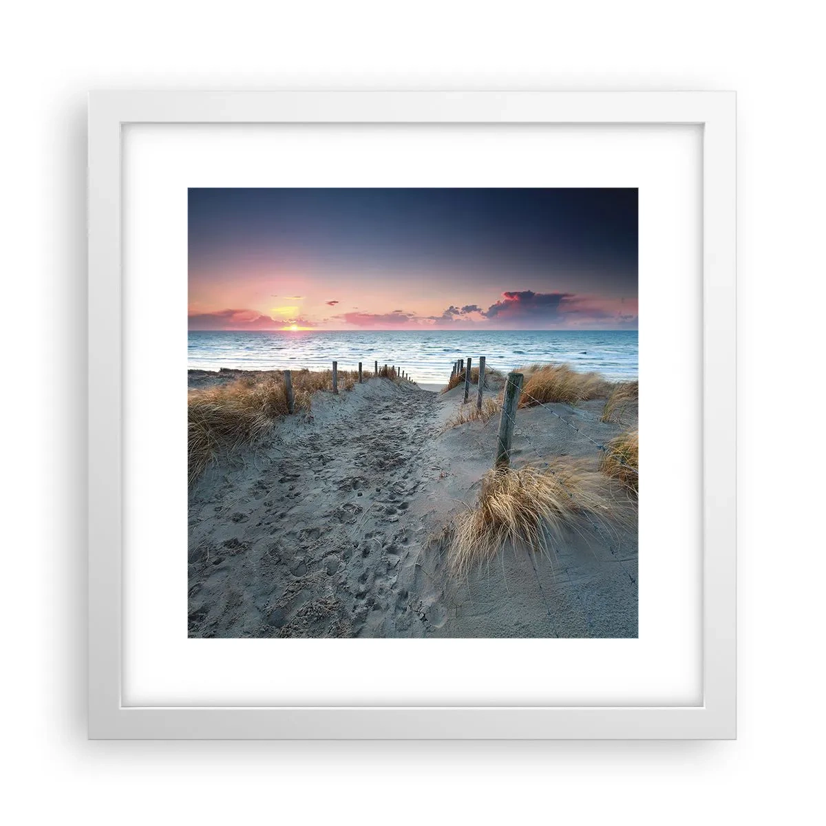 Pôster em moldura branca - Derramou um arco-íris de esplendor radiante.... - 30x30 cm