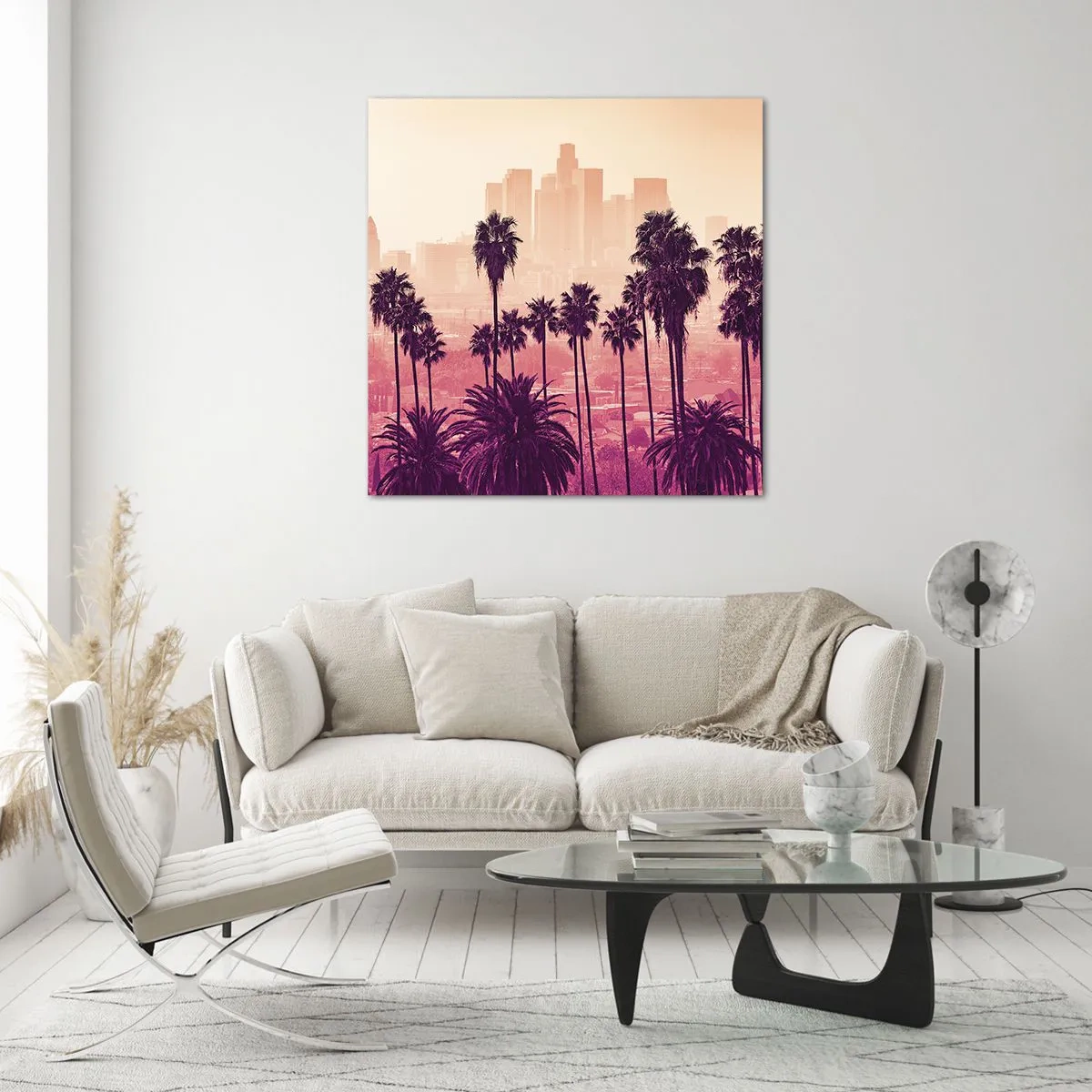 Quadro em vidro - Paisagem californiana - 70x70 cm