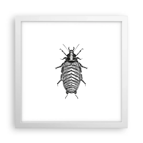 Pôster em moldura branca - Que exemplo! - 30x30 cm