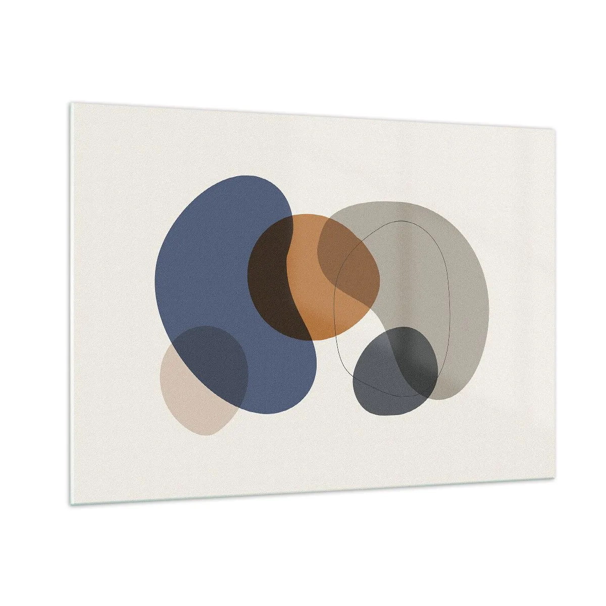 Quadro em vidro - Gotas de cor - 100x70 cm