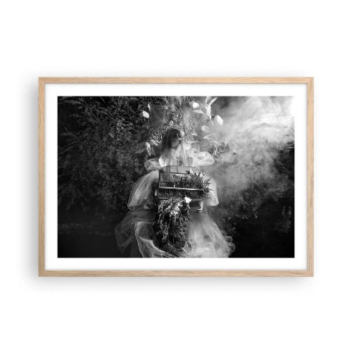 Pôster com moldura de carvalho claro - A própria mãe – natureza - 70x50 cm