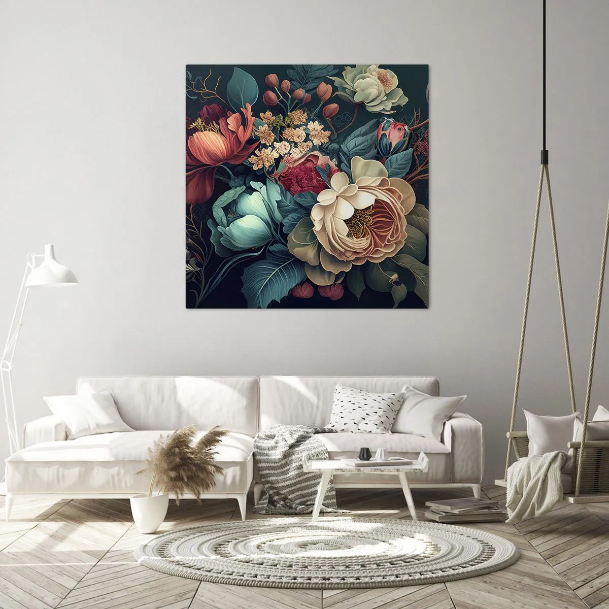 Quadro em tela - Charme do século 19 - 60x60 cm