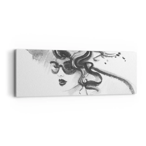 Quadro em tela - Uma dama com caráter - 90x30 cm