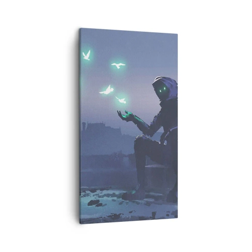 Quadro em tela - A vida vai voltar - 45x80 cm