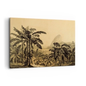 Quadro em tela - num clima colonial - 120x80 cm