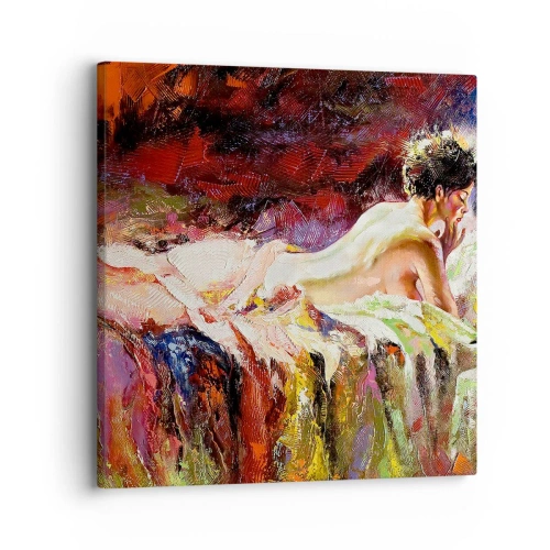 Quadro em tela - Vênus pensativa - 30x30 cm