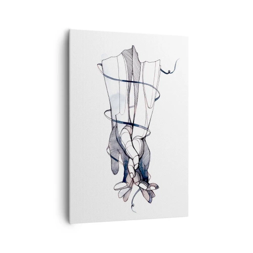 Quadro em tela - Estudo do toque - 70x100 cm