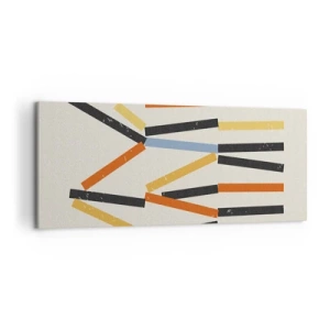 Quadro em tela - Composição ao nível - 120x50 cm