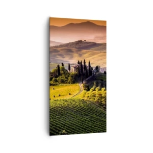 Quadro em tela - Arcádia - Paisagem toscana - 65x120 cm