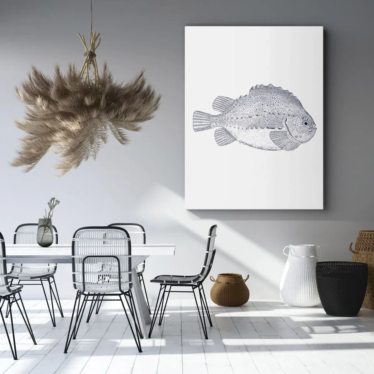 Quadro em tela - Para o álbum do naturalista - 55x100 cm