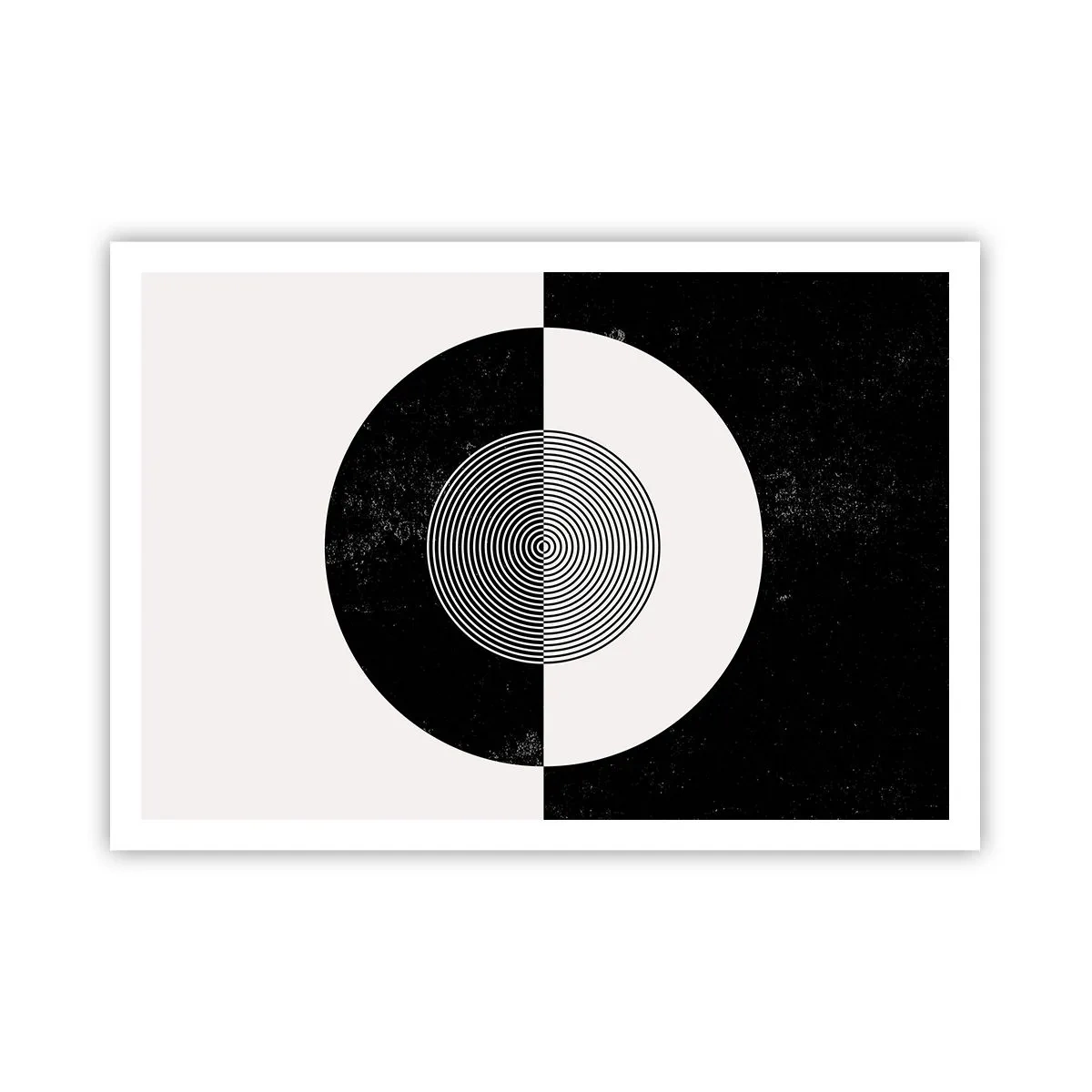 Pôster - Harmonia a preto e branco - 100x70 cm