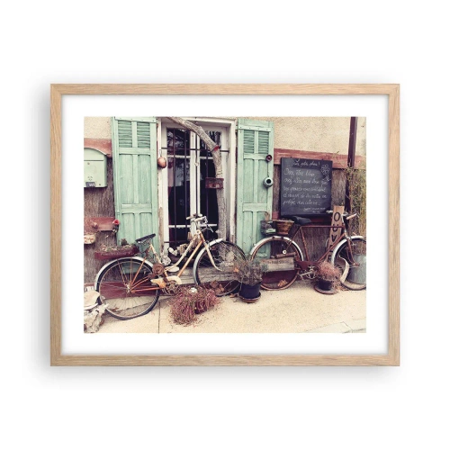 Pôster com moldura de carvalho claro - Viva a província - 50x40 cm