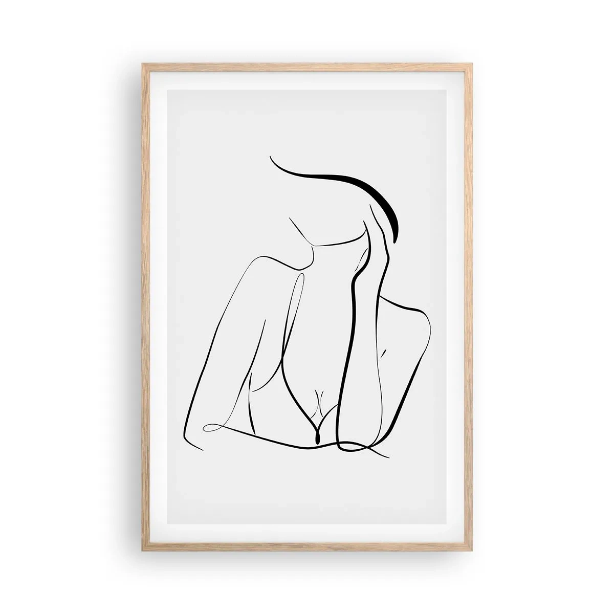 Pôster com moldura de carvalho claro - Na onda dos sonhos - 61x91 cm