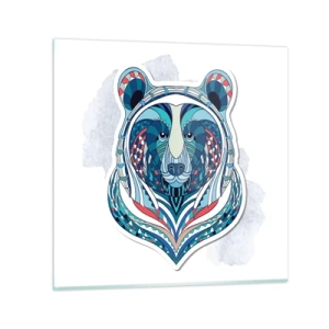 Quadro em vidro - Eviva Gronelândia! - 30x30 cm