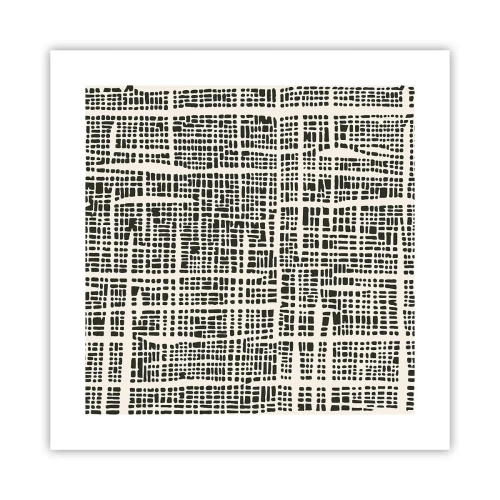 Pôster - Uma composição tecida - 40x40 cm