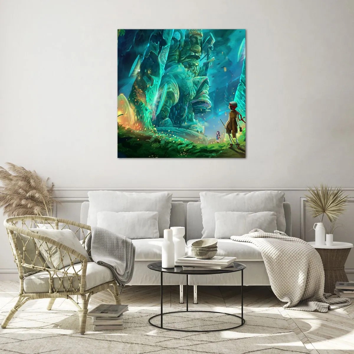 Quadro em vidro - Do Grande Livro de Contos de Fadas - 30x30 cm