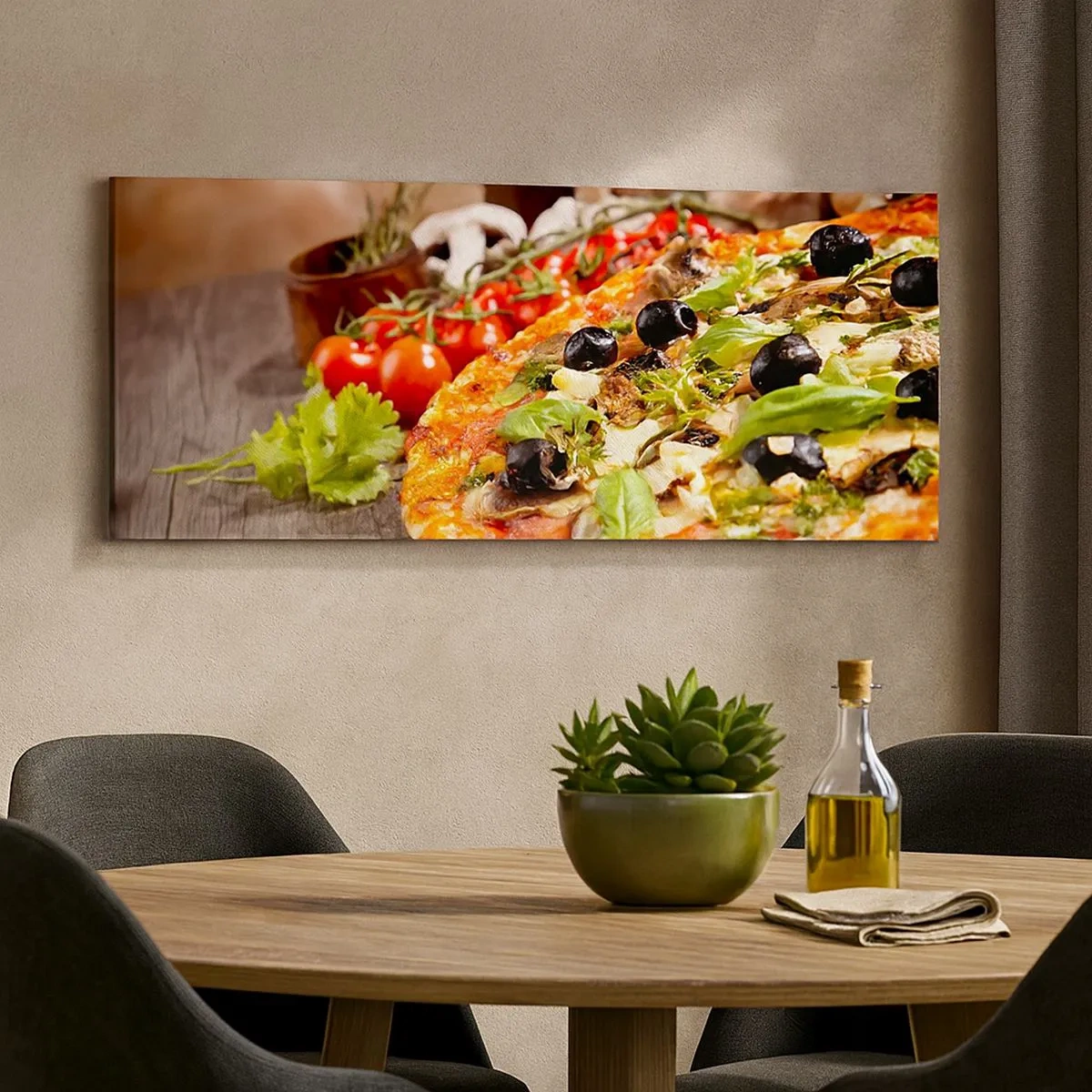 Quadro em tela - Ingredientes telúricos - 100x40 cm
