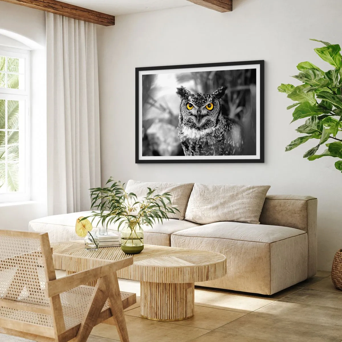 Pôster com moldura preta - Nada pode ser escondido - 100x70 cm