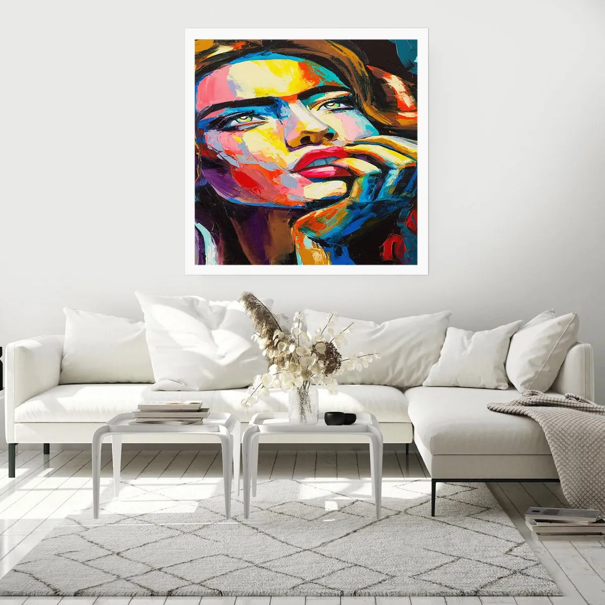 Pôster - Sonhos como pássaros voando no céu - 50x50 cm