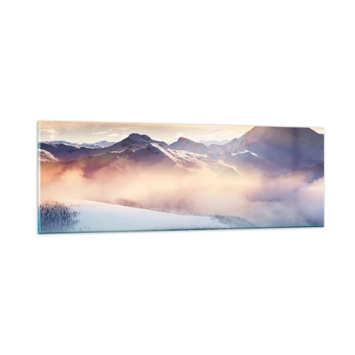 Quadro em vidro - O poder e a pureza da natureza - 90x30 cm