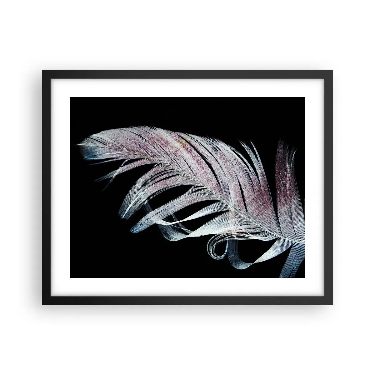 Pôster com moldura preta - Pense no toque - 50x40 cm