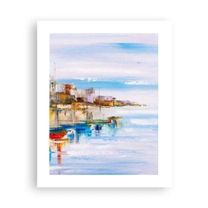 Pôster - Um refúgio urbano multicolorido - 40x50 cm