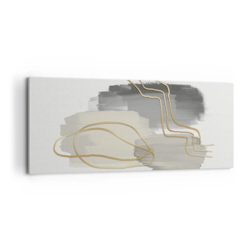 Quadro em tela - Duração e movimento - 100x40 cm