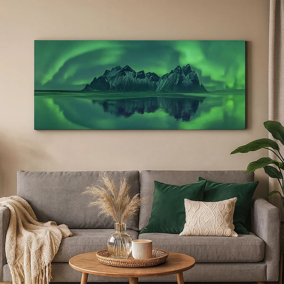 Quadro em tela - Nos braços da aurora - 100x40 cm