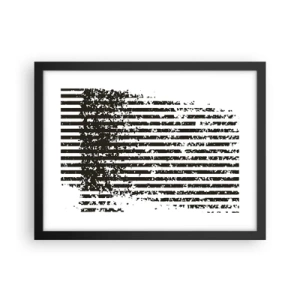 Pôster com moldura preta - Ritmo e ruído - 40x30 cm