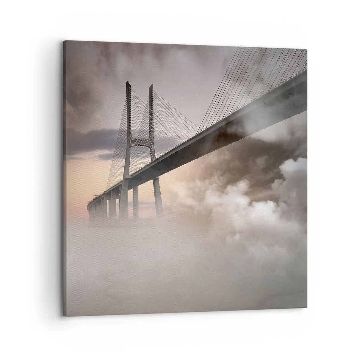 Quadro em tela - No rio que não existe - 50x50 cm