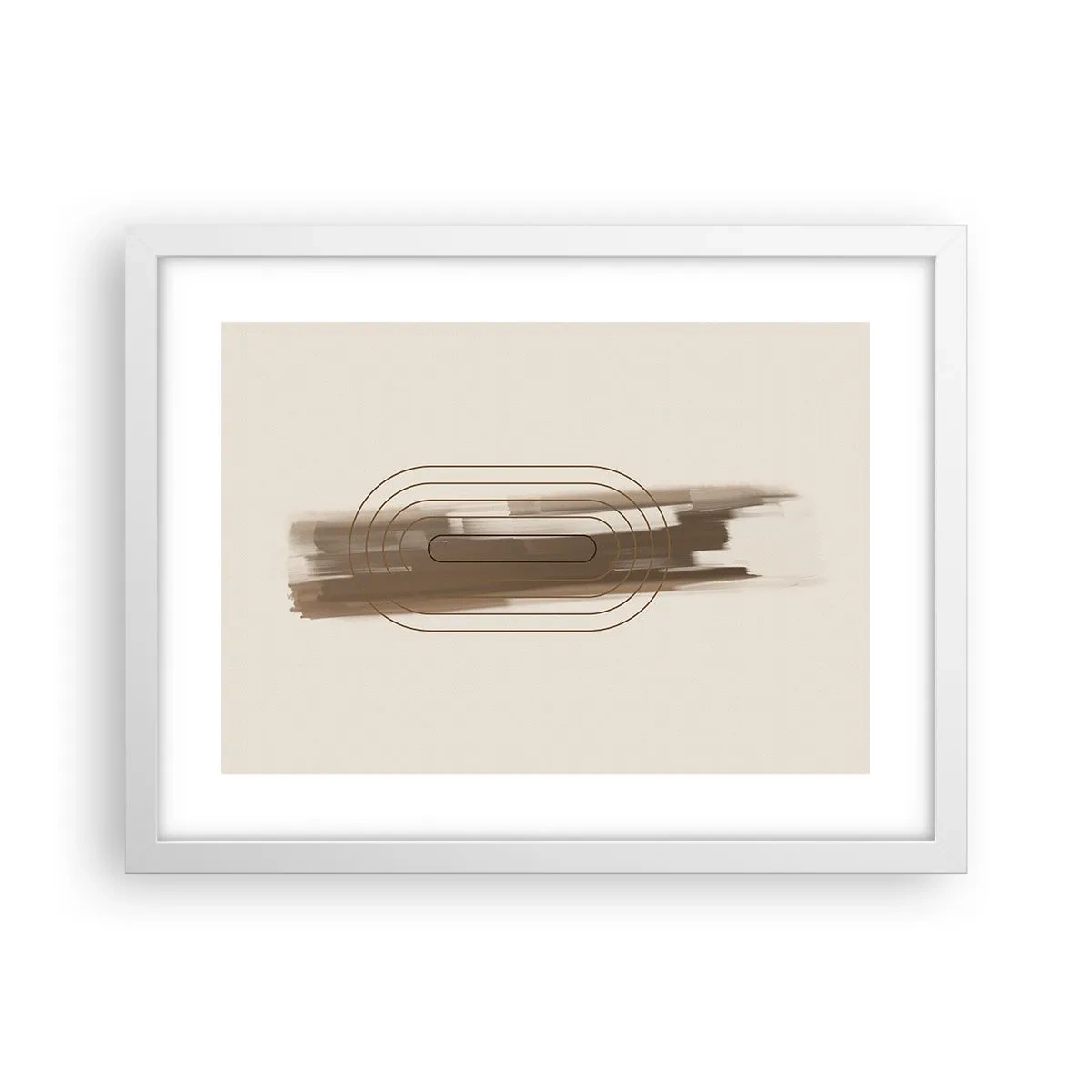 Pôster em moldura branca - Um sopro de cinza - 40x30 cm