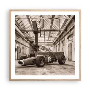 Pôster com moldura de carvalho claro - O descanso do vencedor - 60x60 cm