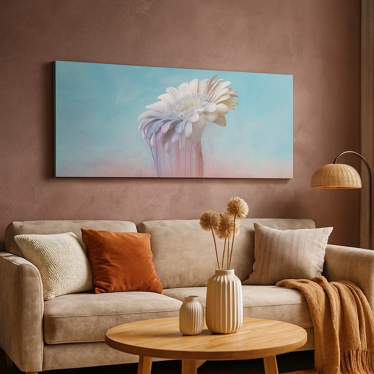 Quadro em tela - O submundo das flores - 30x30 cm