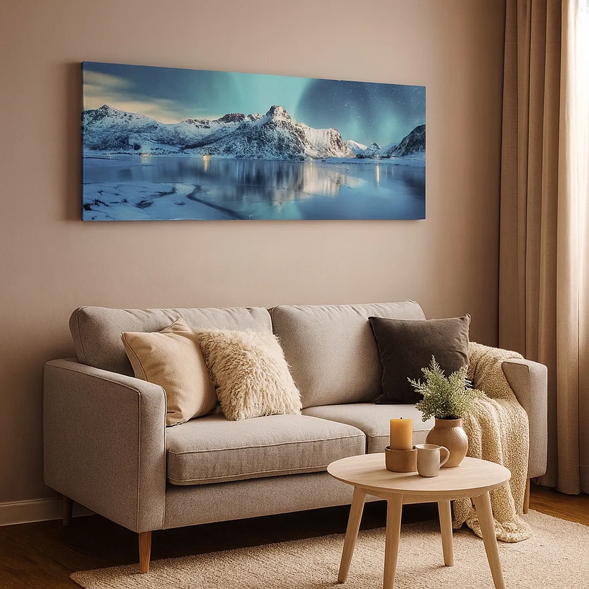 Quadro em tela - Noite de Luz - 30x30 cm