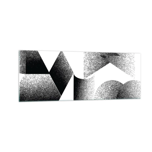 Quadro em vidro - Ângulos e ovais - 140x50 cm