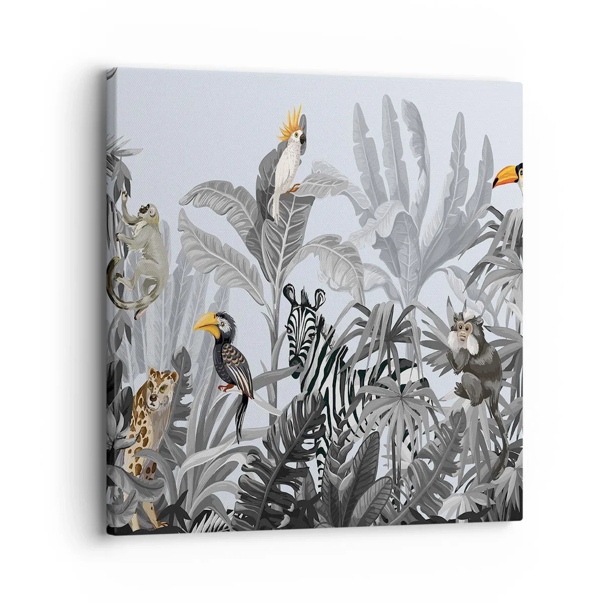 Quadro em tela - Conto de fadas africano - 30x30 cm