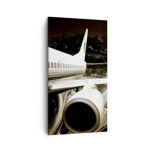 Quadro em tela - Voar para a noite - 45x80 cm