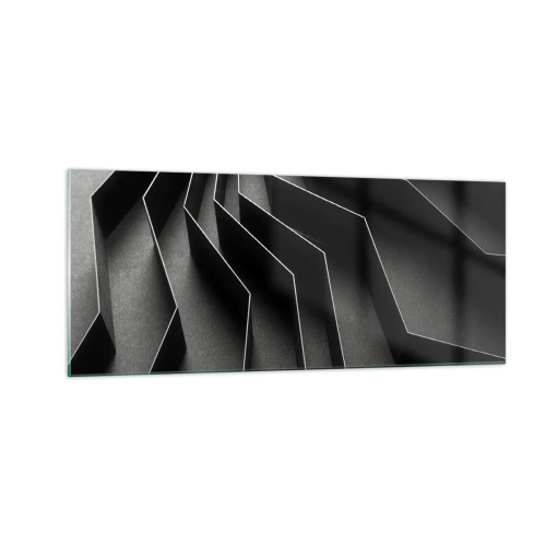 Quadro em vidro - Ordem espacial - 100x40 cm