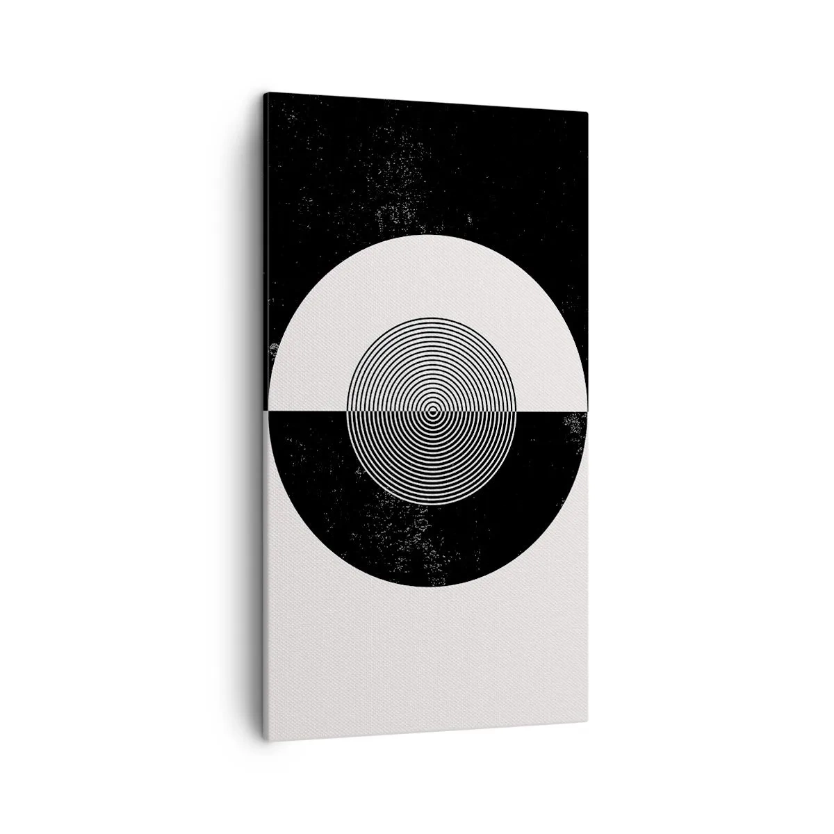 Quadro em tela - Harmonia a preto e branco - 45x80 cm