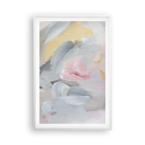 Pôster em moldura branca - Em um mundo pastel - 61x91 cm