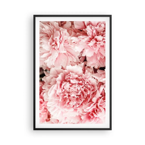 Pôster com moldura preta - Sonho rosa - 61x91 cm