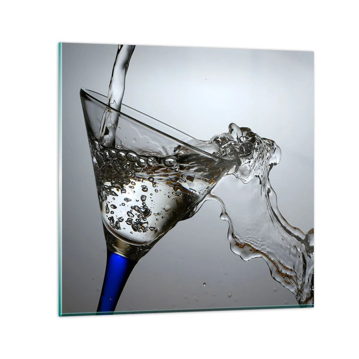 Quadro em vidro - Água cristalina em vidro cristal - 70x70 cm