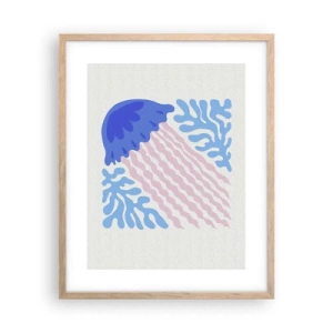 Pôster com moldura de carvalho claro - Como de outro mundo - 40x50 cm