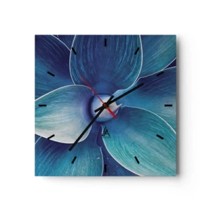 Relógio de parede - Relógio em vidro - O azul do céu - 30x30 cm