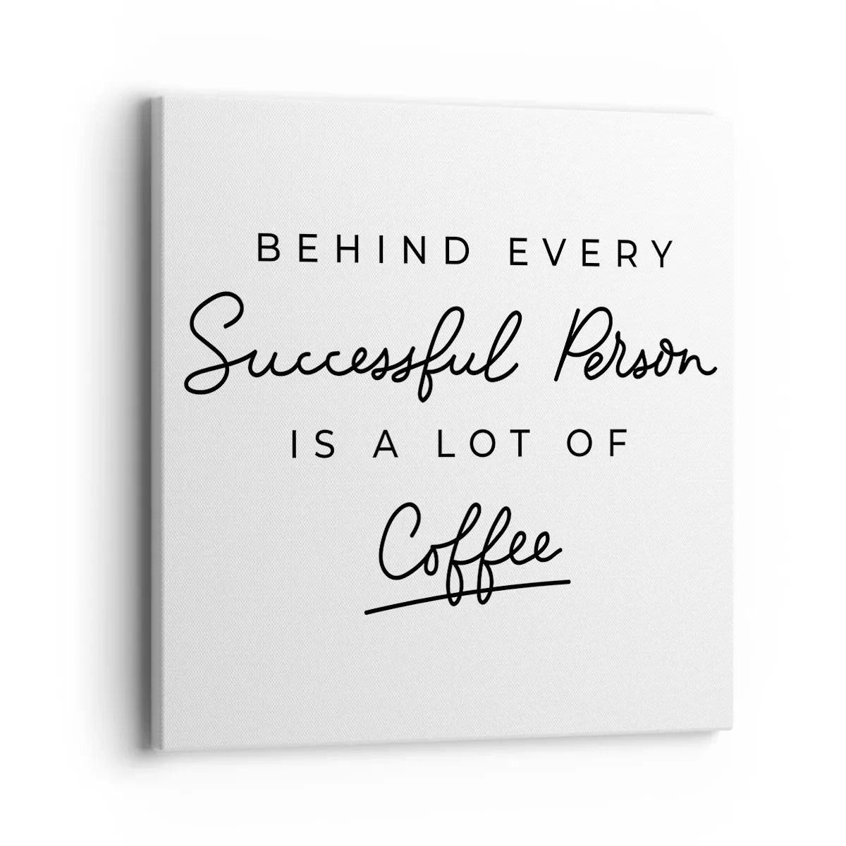 Quadro em tela - O segredo do sucesso - 40x40 cm