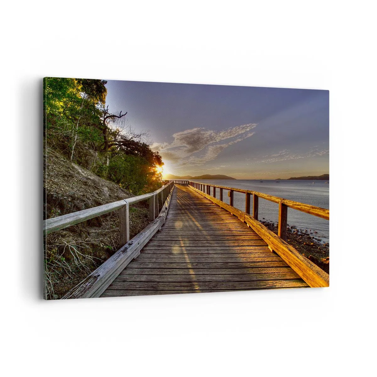 Quadro em tela - Caminhada constante em direção ao sol - 100x70 cm