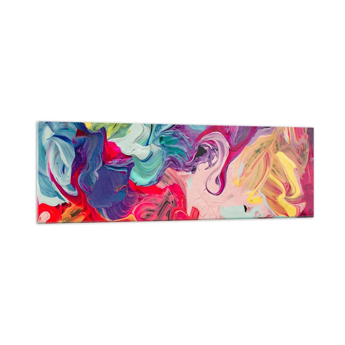 Quadro em vidro - O nascimento das cores - 160x50 cm