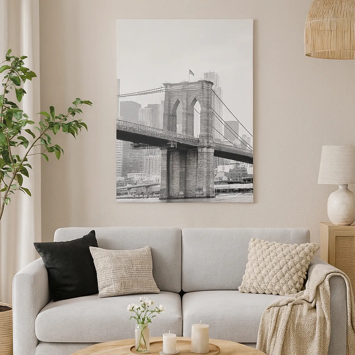 Quadro em tela - Vibrações de Nova York - 50x70 cm