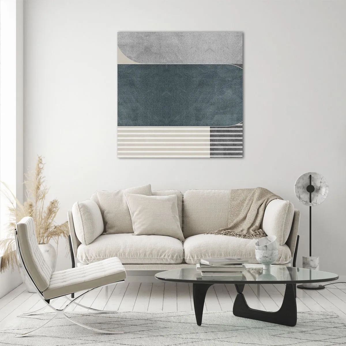 Quadro em vidro - Composição ao nível - 40x40 cm