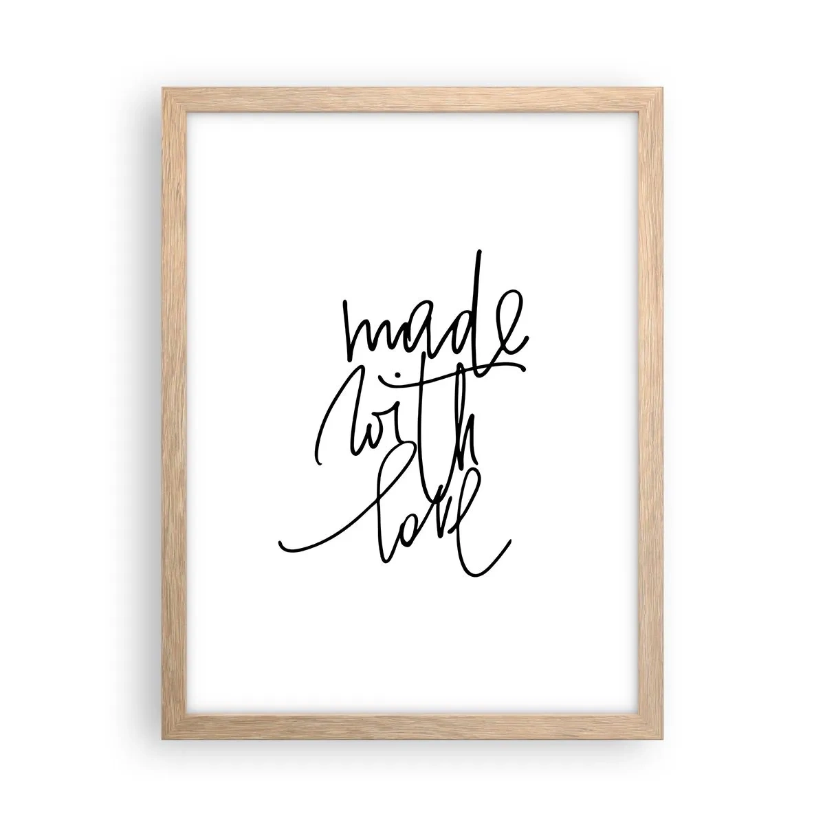 Pôster com moldura de carvalho claro - A melhor marca - 30x40 cm